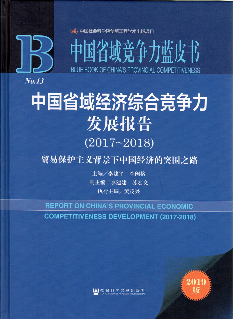 男女操逼网站中国省域经济综合竞争力发展报告（2017-2018）